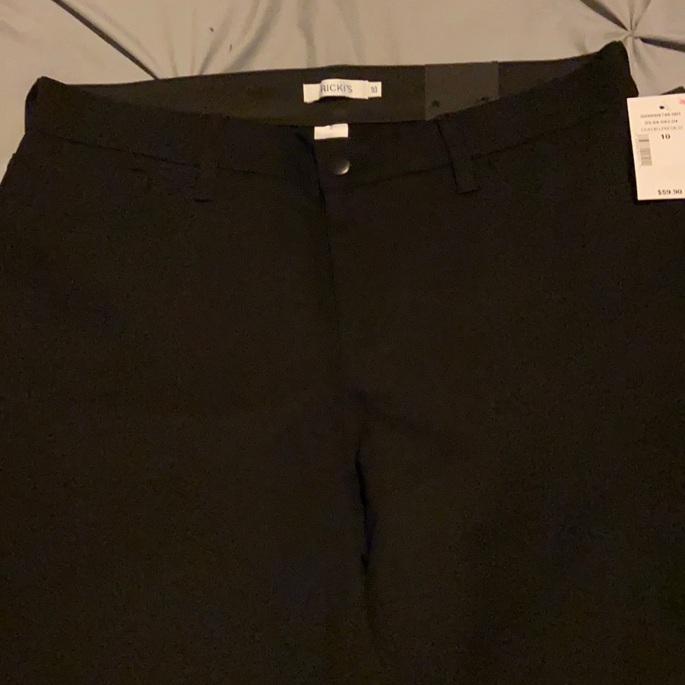 Black stretchy dress pants